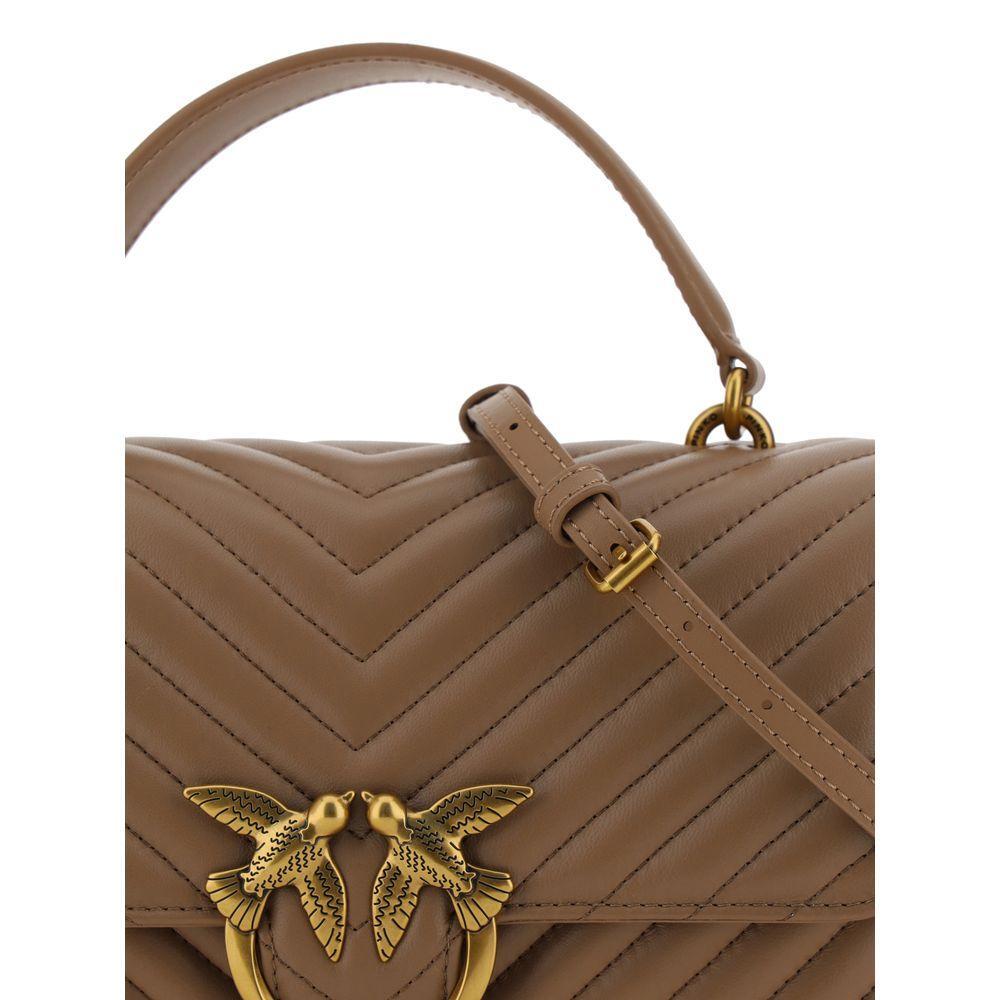 PINKO Brown Calf Leather Bos Taurus Wallet