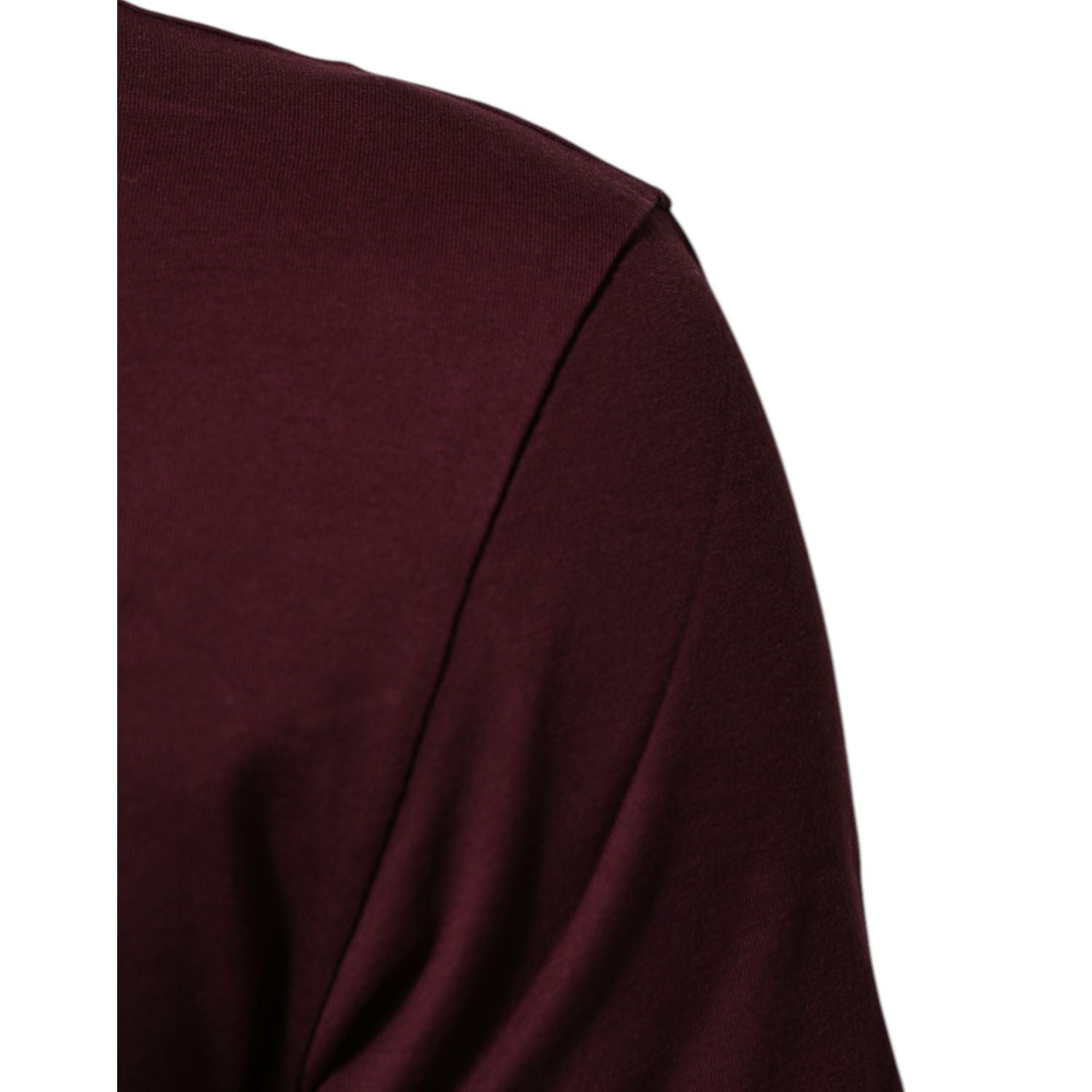 Dolce & Gabbana Burgundy Cotton DG Super King Logo T-Shirt