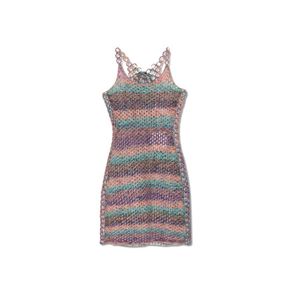 Chloé Multicolor Wool Casual Dress