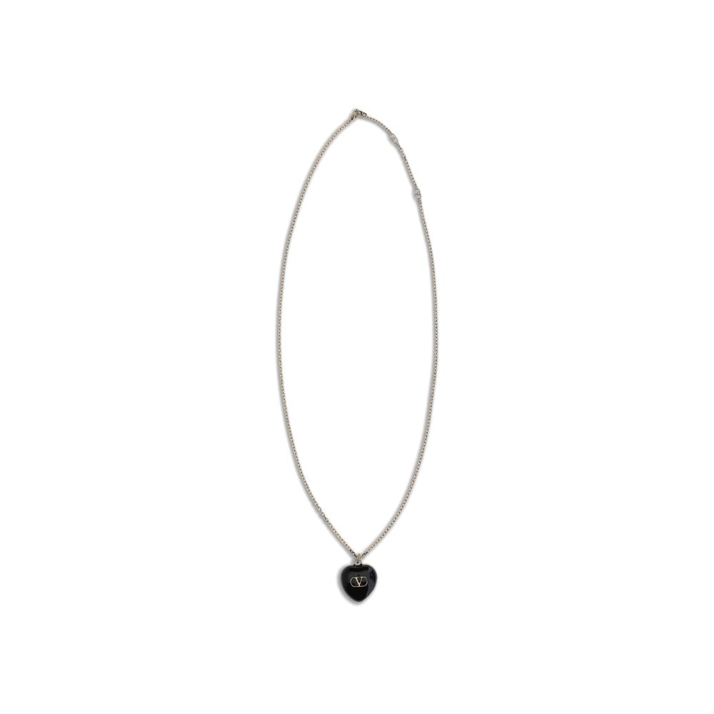 Valentino Garavani Black Brass Necklace
