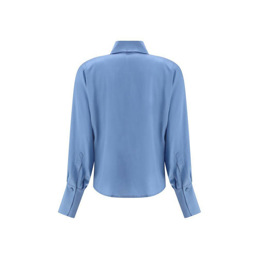 Crida Milano Feltre silk Shirt CR-FELTREBABYBLUE-2