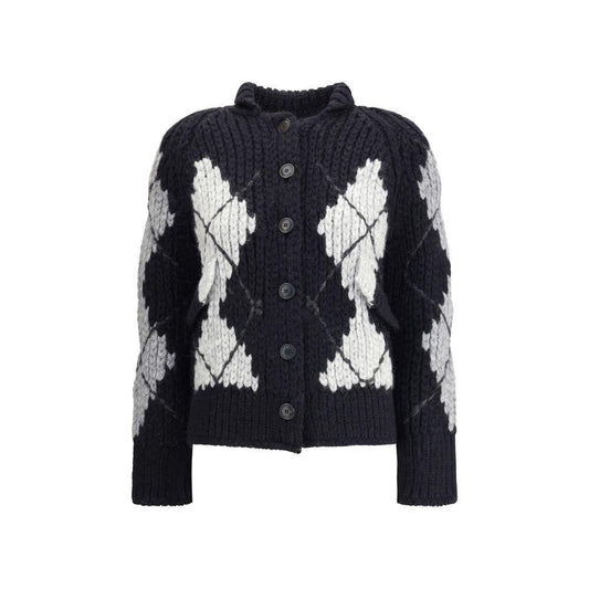 Ermanno Scervino Wool argyle-patterned Cardigan ER-D475D303RUIUD4721-L