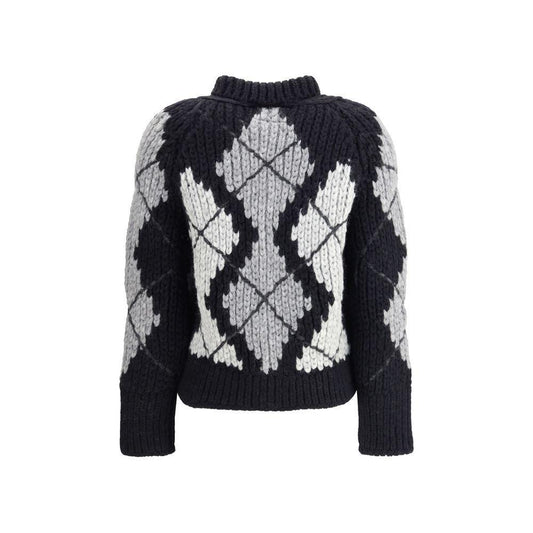 Ermanno Scervino Wool argyle-patterned Cardigan ER-D475D303RUIUD4721-L