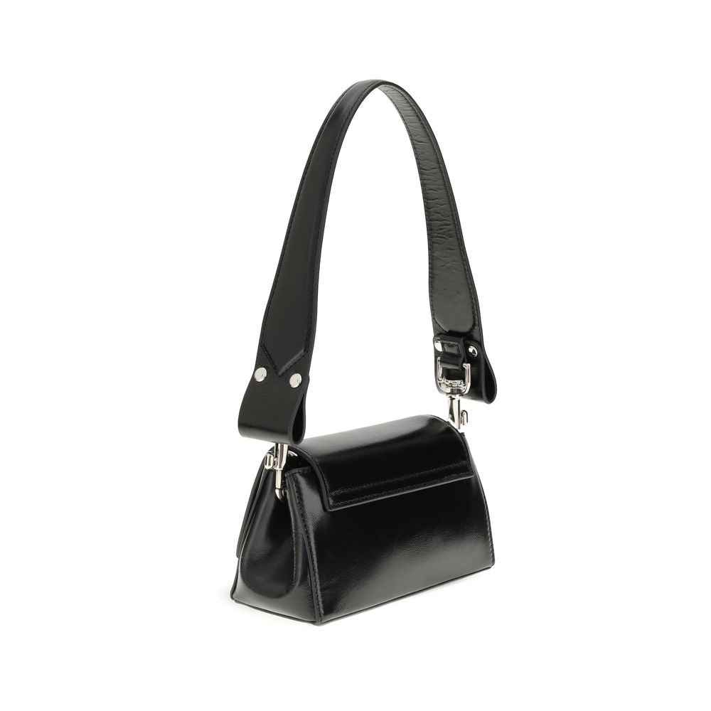 Front view with bag zipped and handles upright.