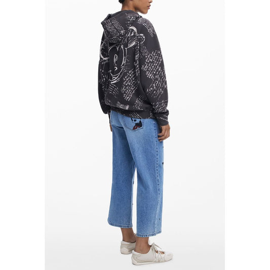 Desigual Black Cotton Women Sweater DE-39741-S
