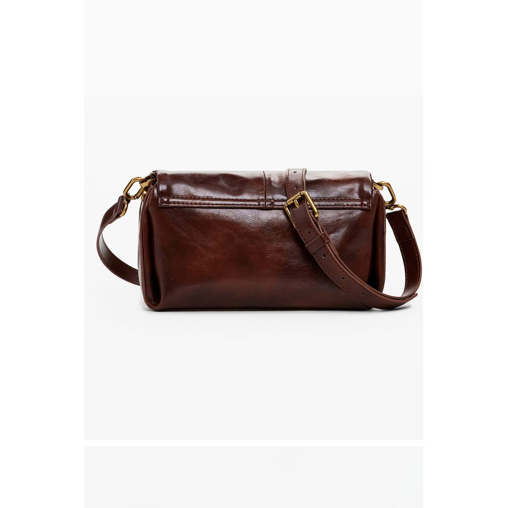 Front view with bag zipped and handles upright.