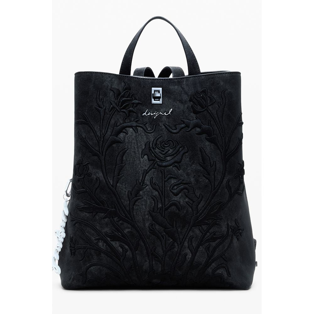 Front view with bag zipped and handles upright.