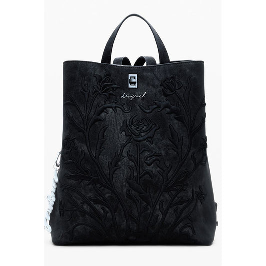 Desigual Black Polyethylene Women Backpack DE-39800