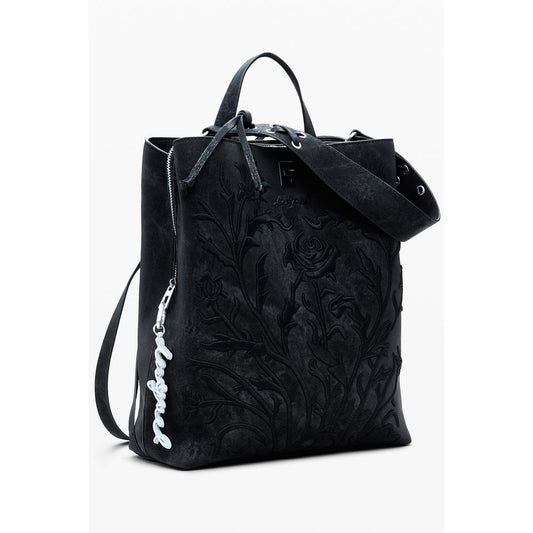 Desigual Black Polyethylene Women Backpack DE-39800