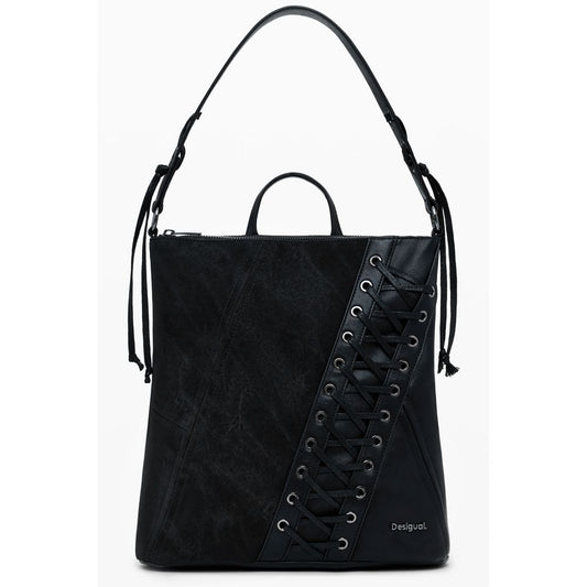 Desigual Black Polyethylene Women Backpack DE-39801