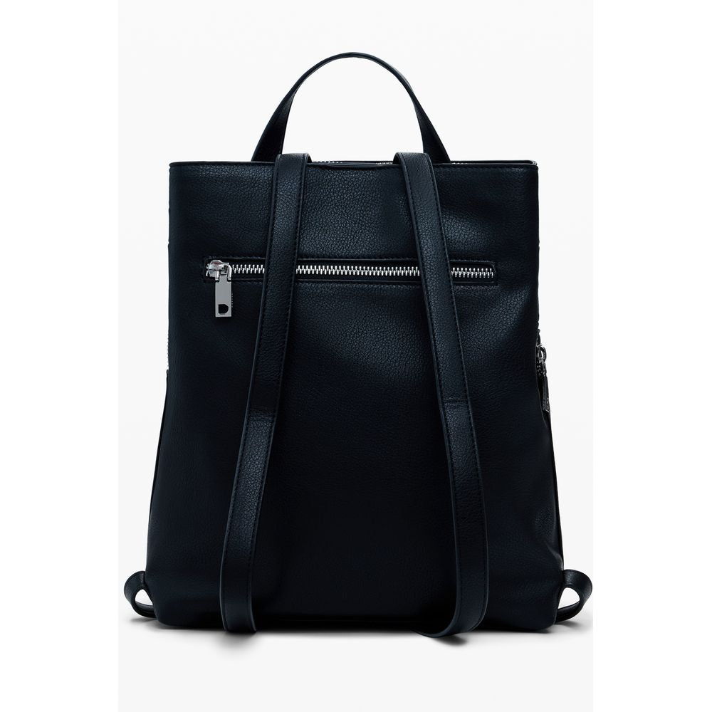 Front view with bag zipped and handles upright.