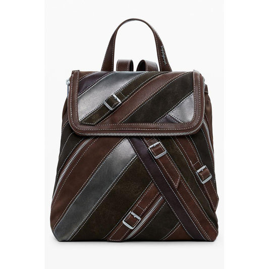 Desigual Brown Polyethylene Women Backpack DE-39814