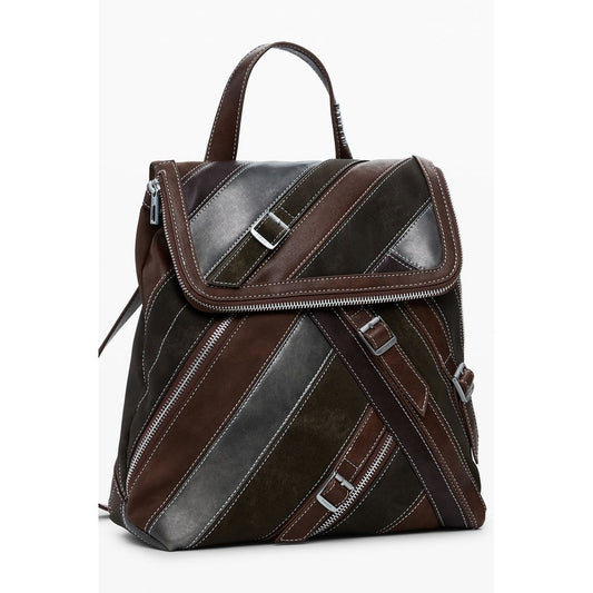 Desigual Brown Polyethylene Women Backpack DE-39814