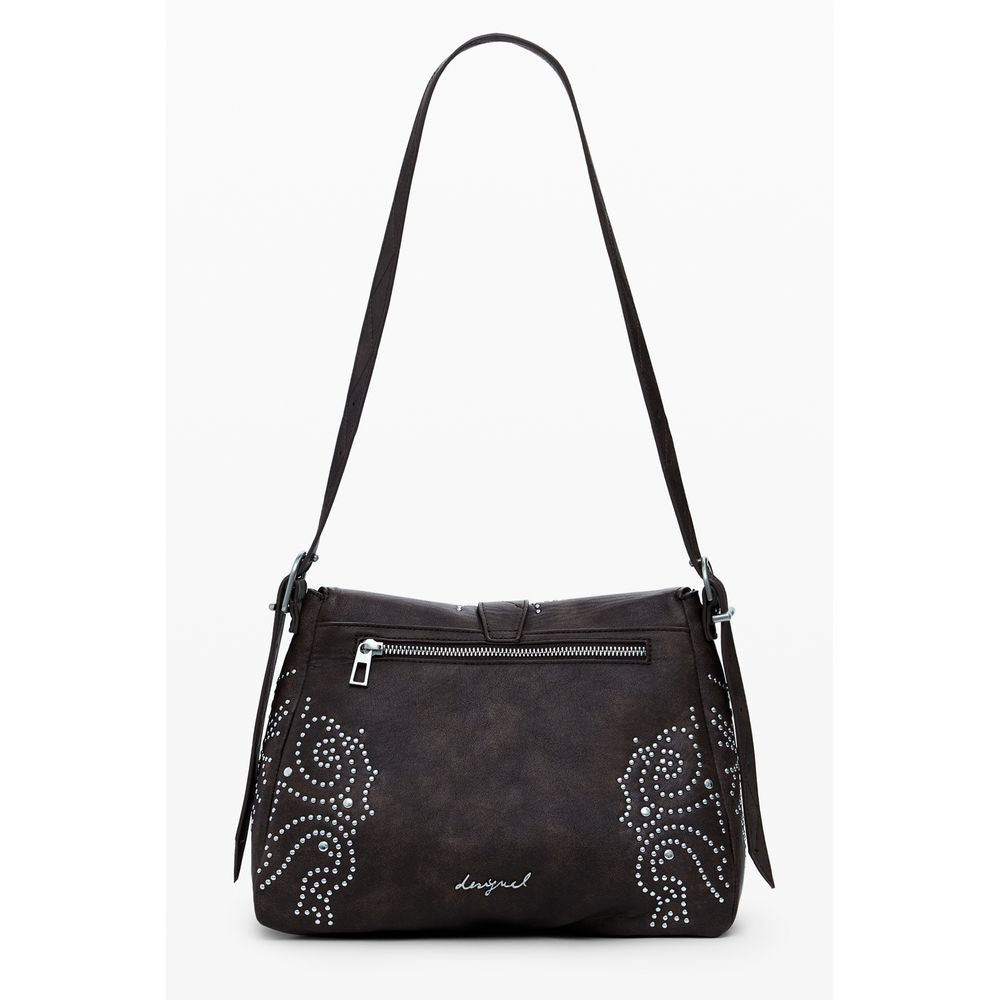 Front view with bag zipped and handles upright.