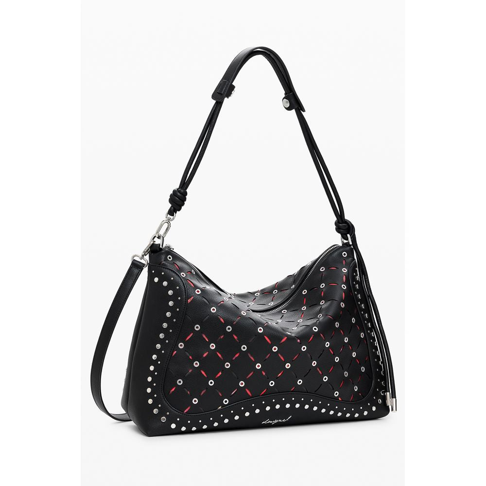 Front view with bag zipped and handles upright.
