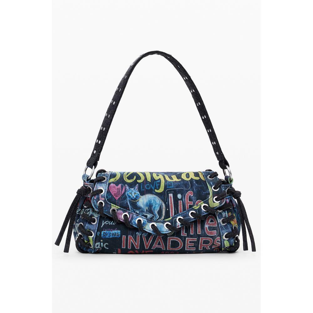 Front view with bag zipped and handles upright.