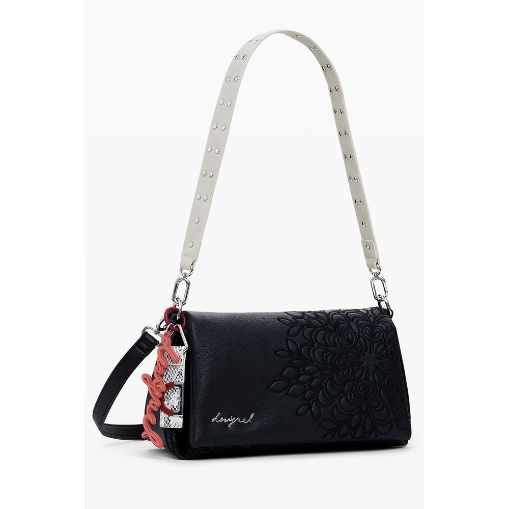 Front view with bag zipped and handles upright.