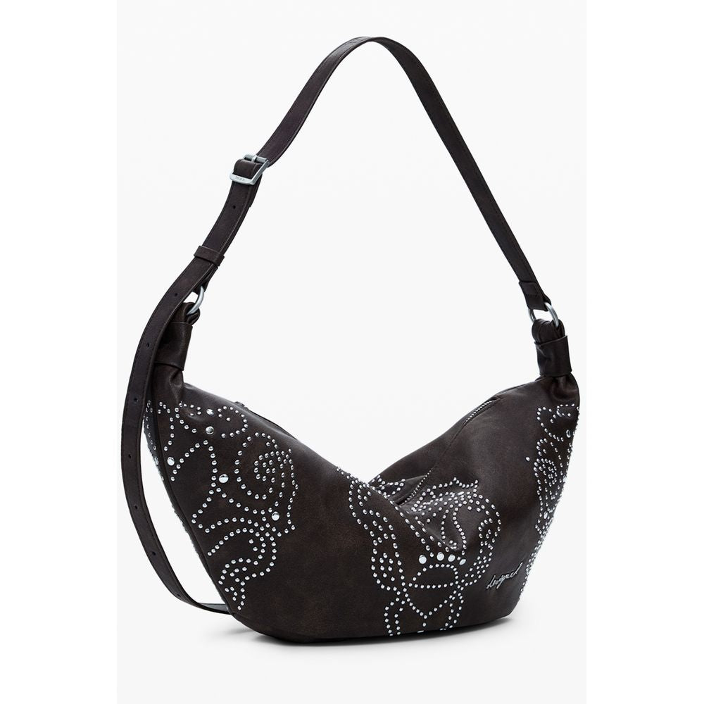 Front view with bag zipped and handles upright.