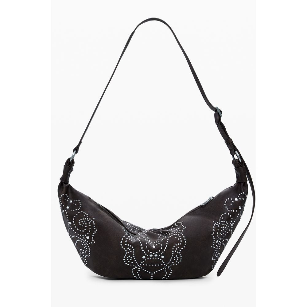 Front view with bag zipped and handles upright.