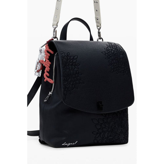 Desigual Black Polyethylene Women Backpack DE-39853