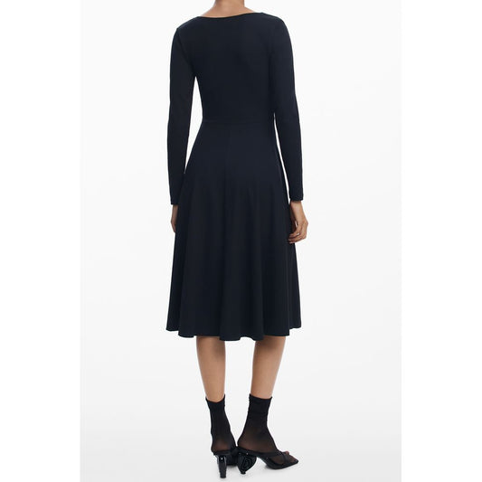 Desigual Black Cotton Women Dress DE-39783-XS