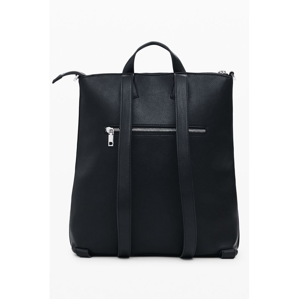 Front view with bag zipped and handles upright.