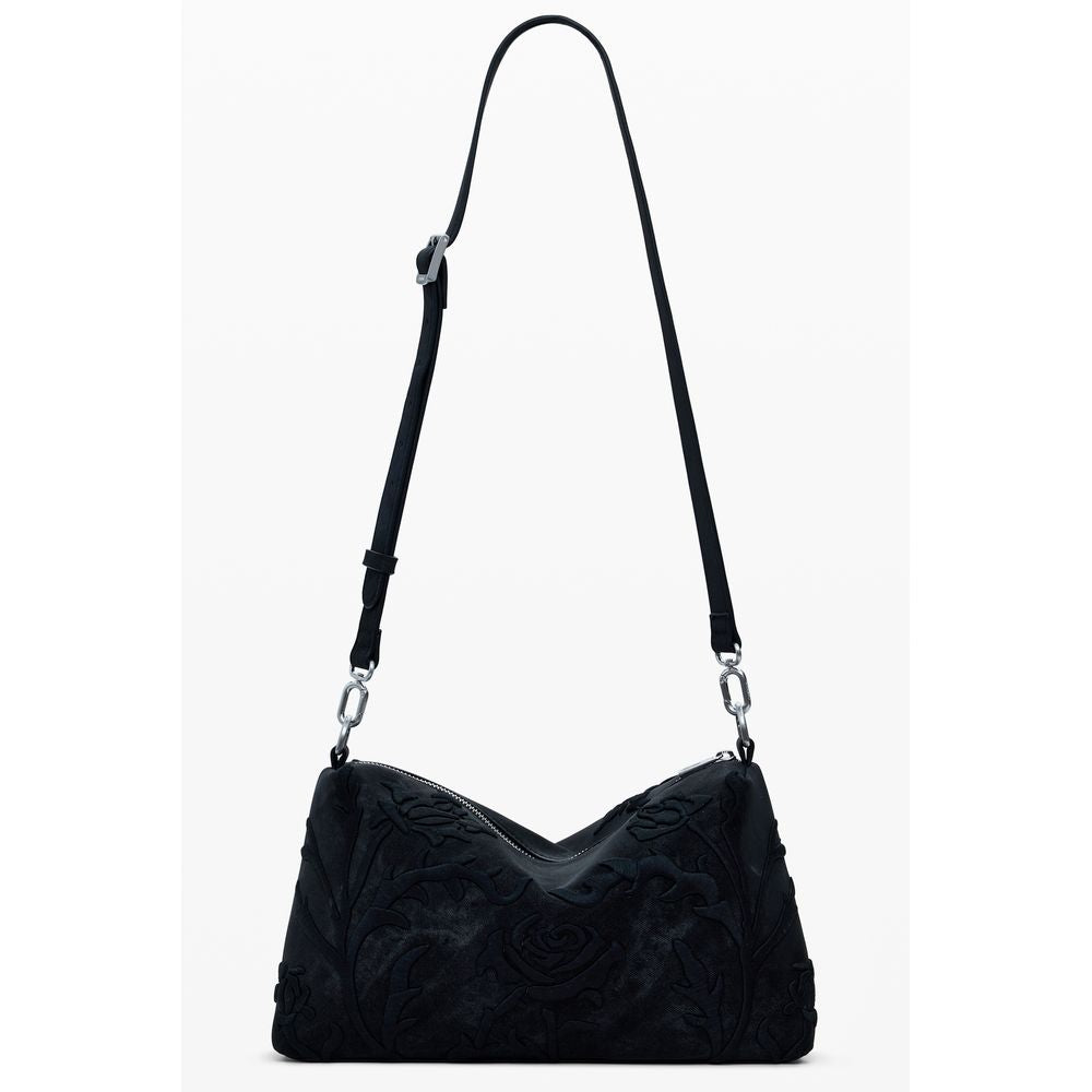 Front view with bag zipped and handles upright.