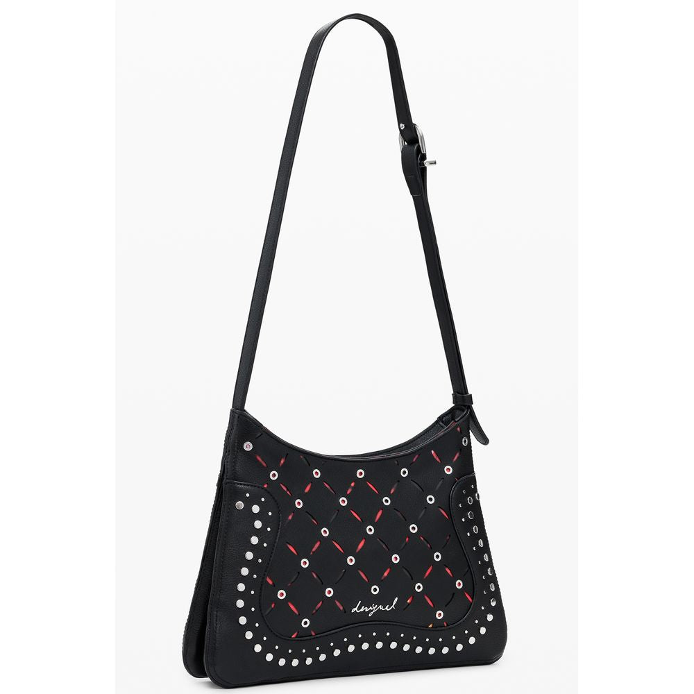 Front view with bag zipped and handles upright.