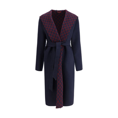 Gucci Blue Wool Coat