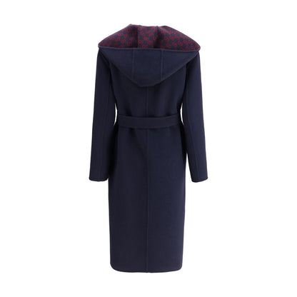Gucci Blue Wool Coat