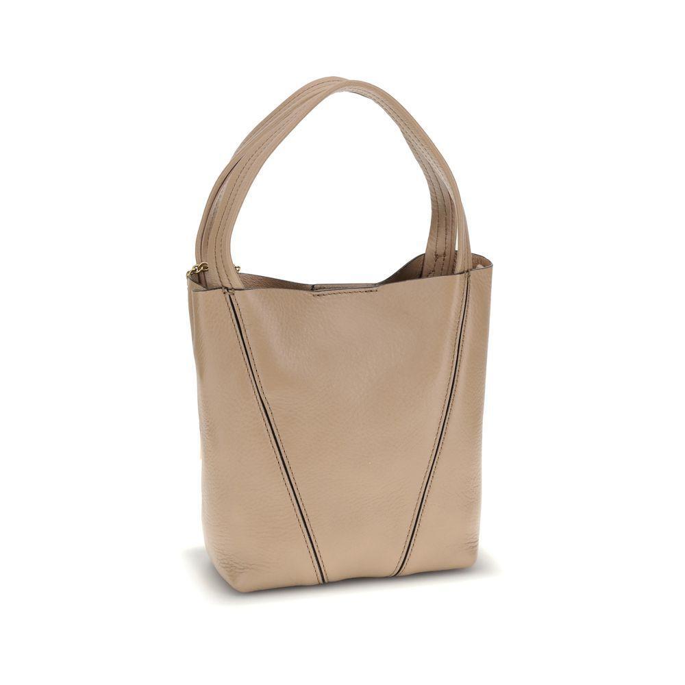 Front view with bag zipped and handles upright.