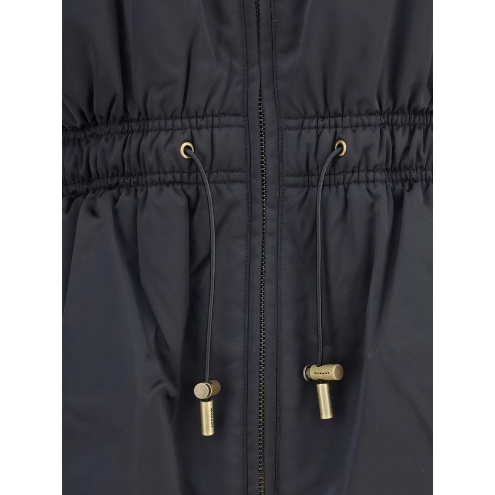Front view with bag zipped and handles upright.