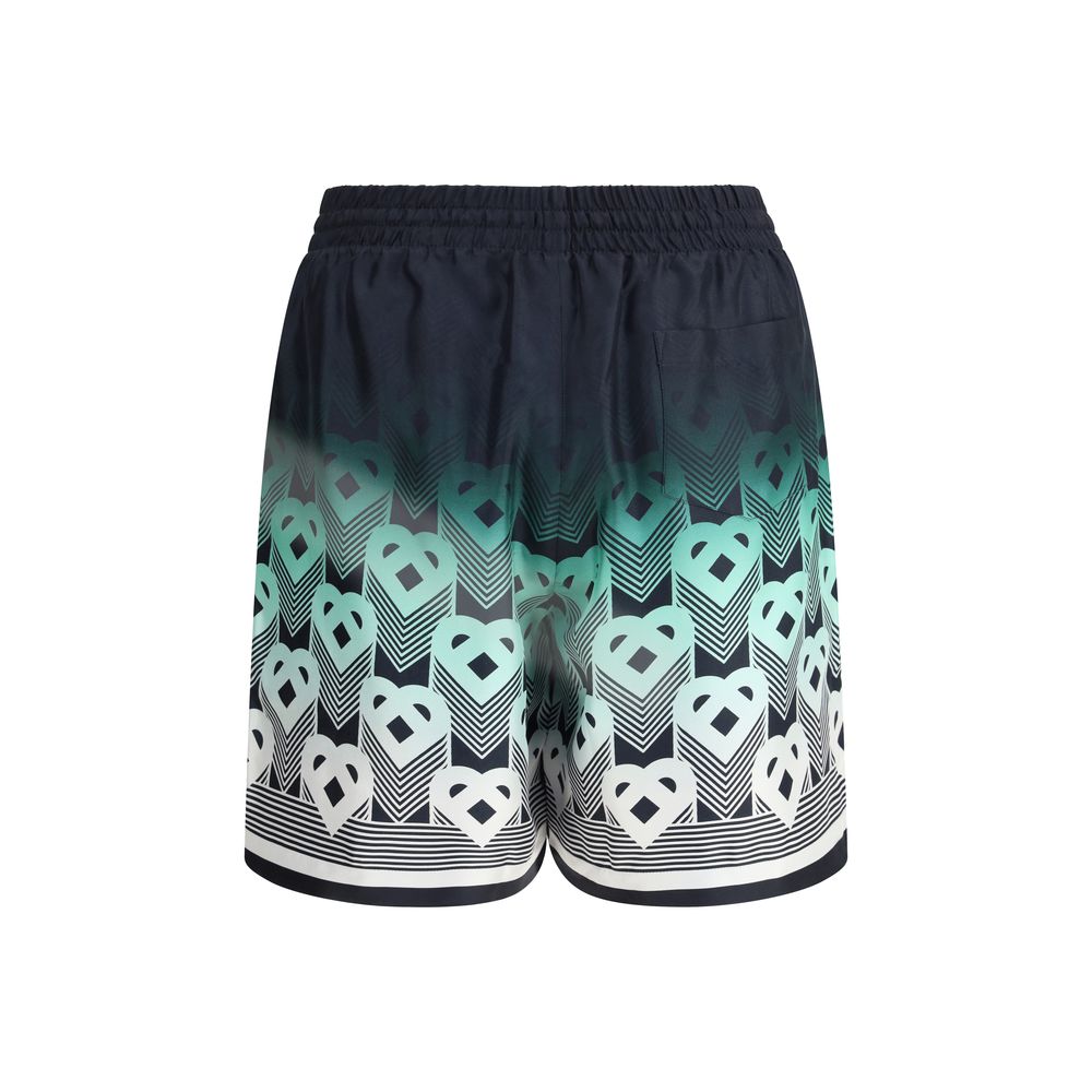 Casablanca Multicolor Silk Bermuda Shorts
