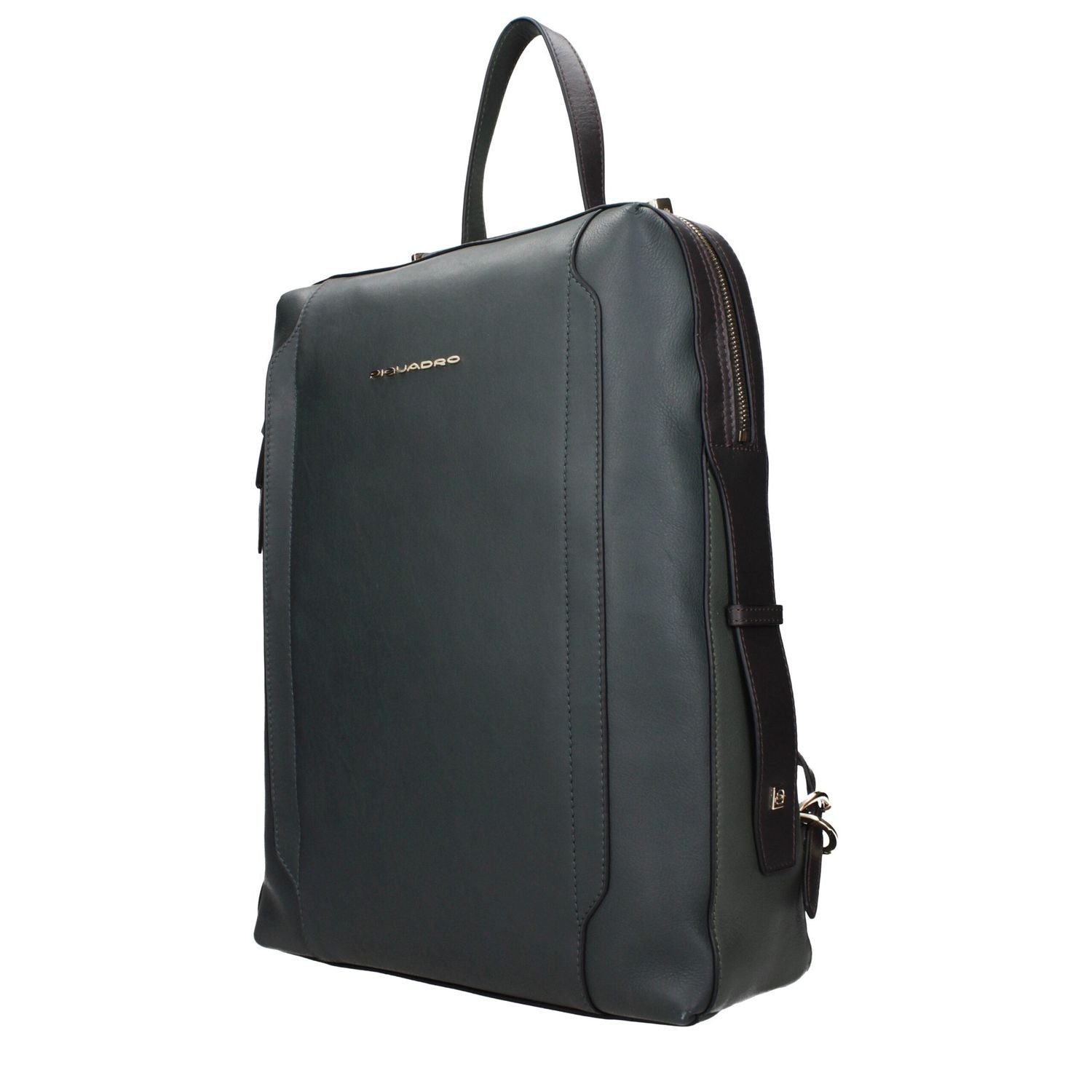 Front view with bag zipped and handles upright.