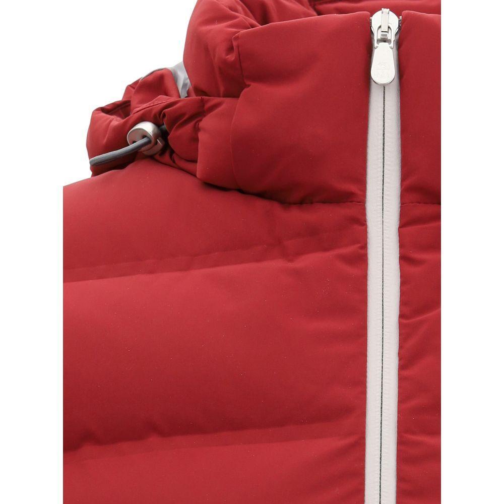 Front view with bag zipped and handles upright.