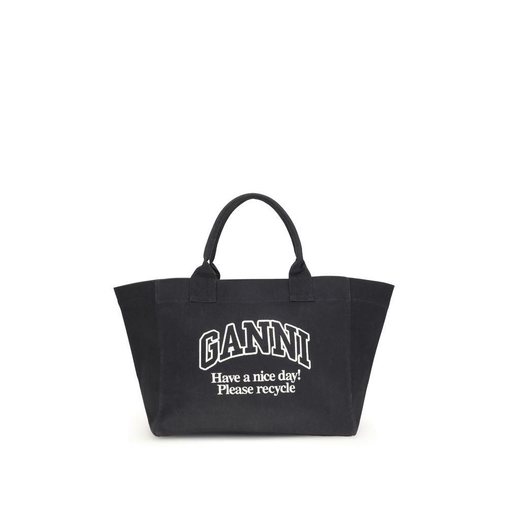 Front view with bag zipped and handles upright.