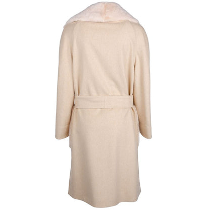 Made in Italy Beige Wool Coat
