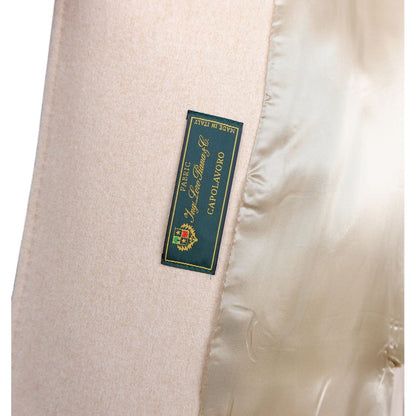Made in Italy Beige Wool Coat