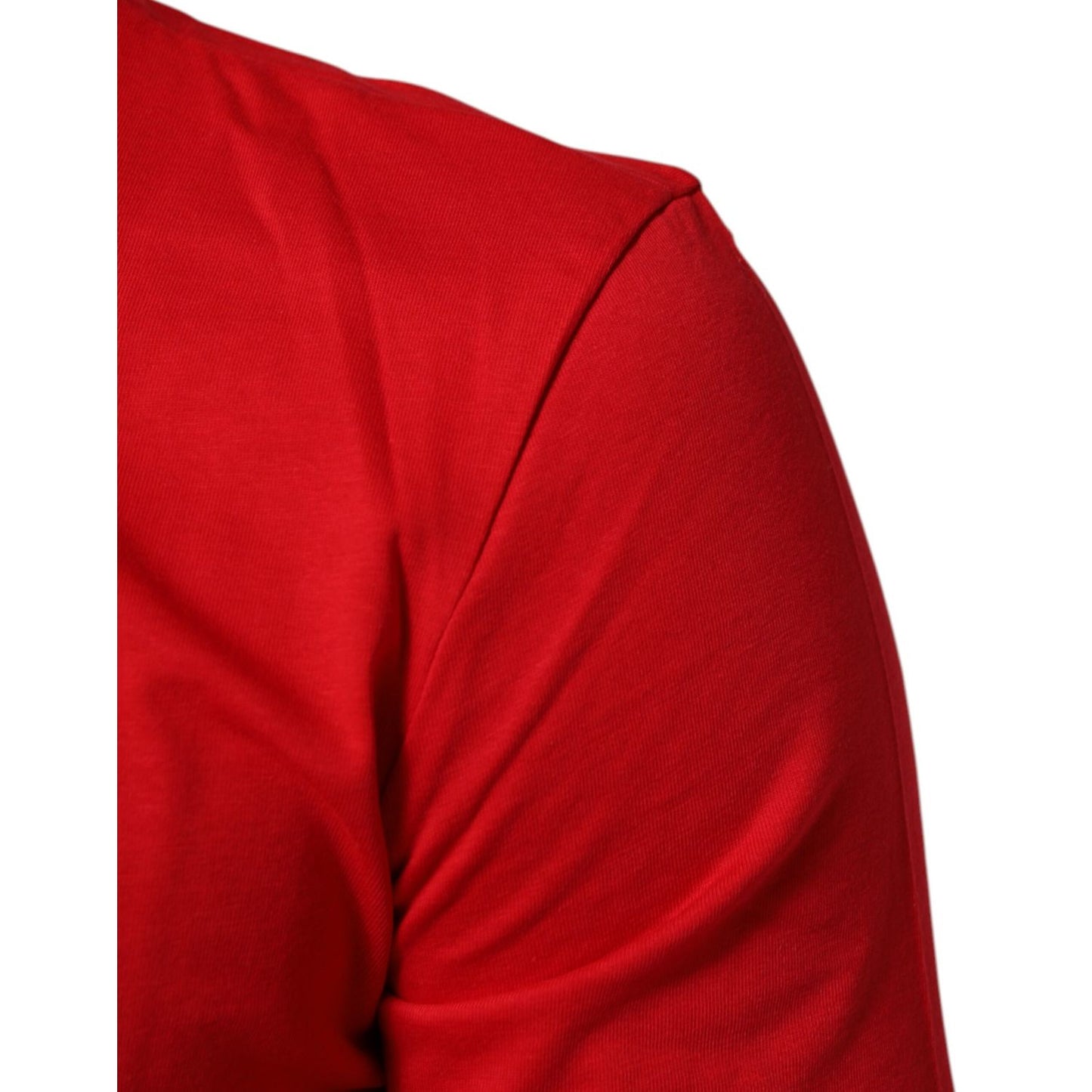 Dolce & Gabbana Red Goodluck 2023 Cotton Crew Neck T-shirt
