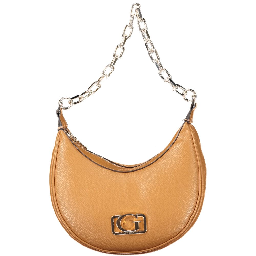 Front view with bag zipped and handles upright.