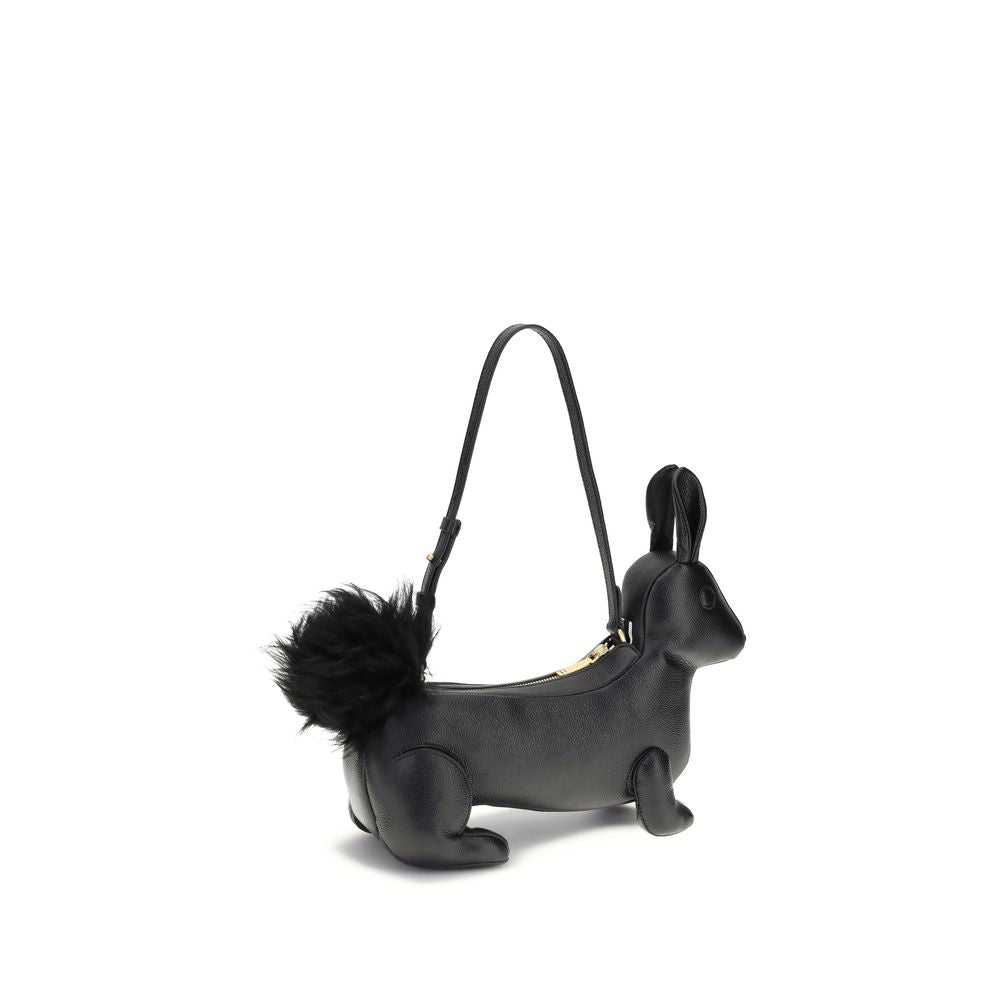 Front view with bag zipped and handles upright.