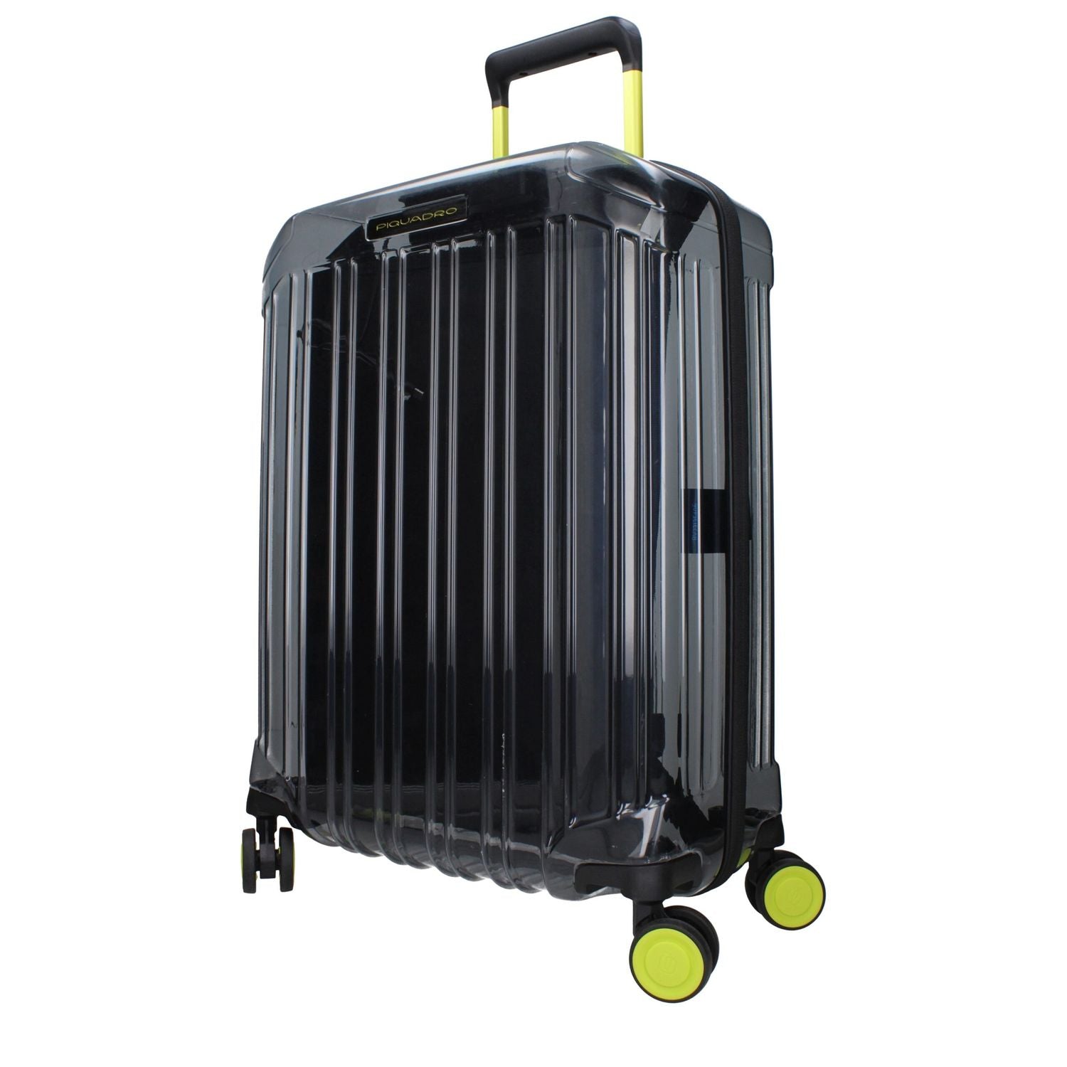 Front view with bag zipped and handles upright.