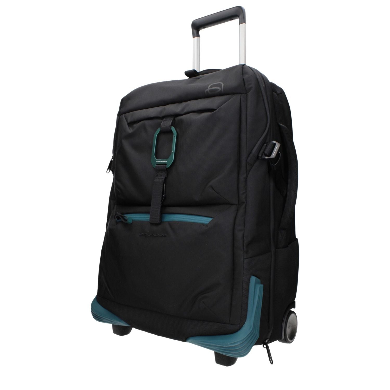 Front view with bag zipped and handles upright.