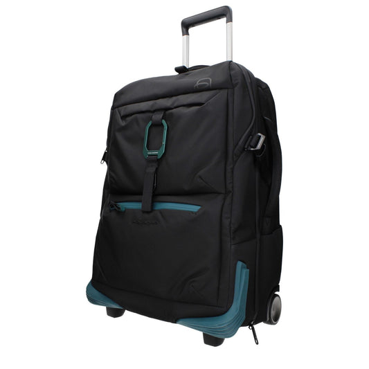 Piquadro Black Fabric Luggage And Travel