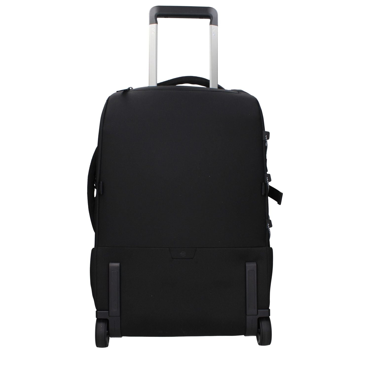 Front view with bag zipped and handles upright.