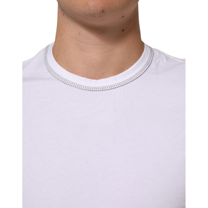 Dolce & Gabbana White Cotton Round Neck Men Underwear T-shirt