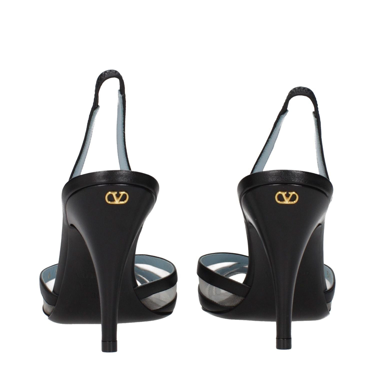 Valentino Garavani Black Leather Pumps