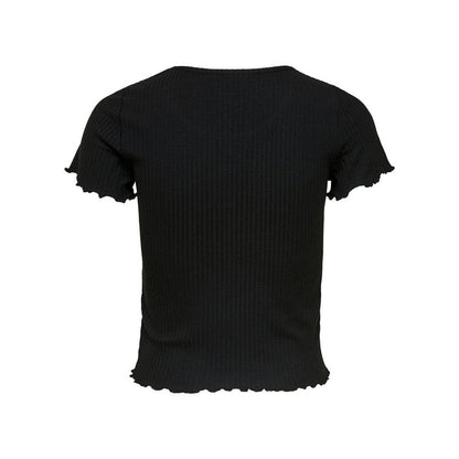 Only Black Polyester T-Shirt