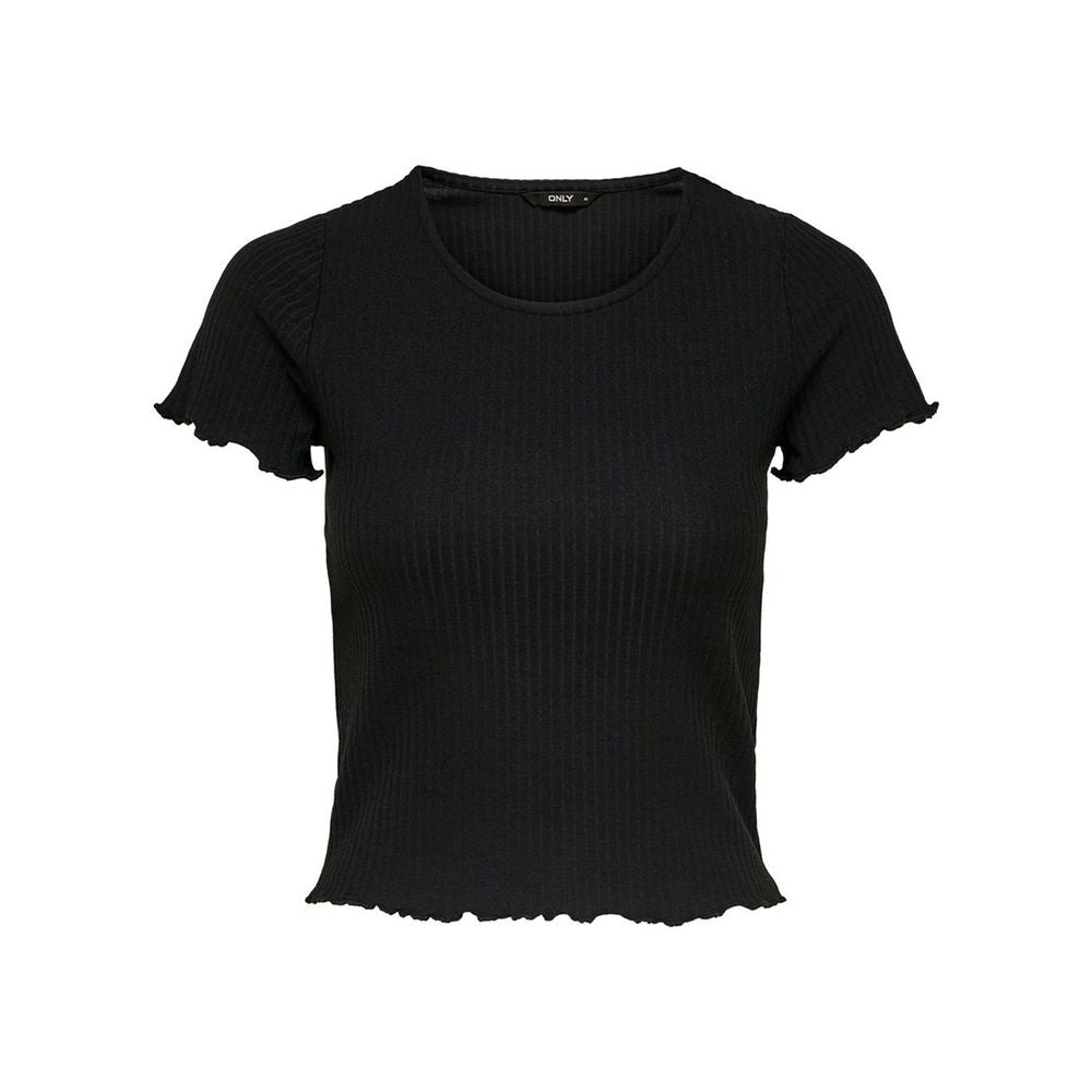 Only Black Polyester T-Shirt