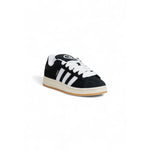 Adidas Black Suede Leather Sneaker with iconic three stripes and rubber sole for style and comfort, ideal for casual and everyday wear.